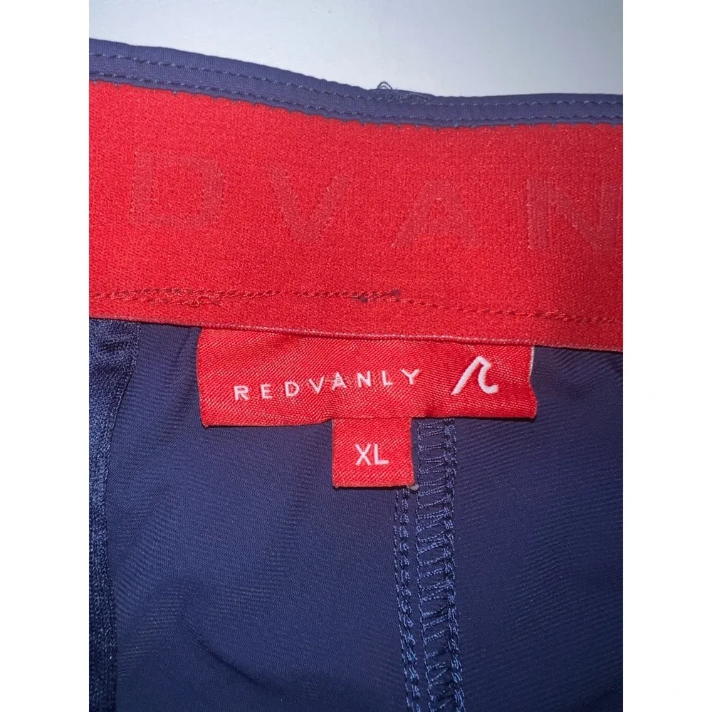 Redvanly Athletic Golf Shorts Mens XL Blue Performance 4-Way Stretch Preppy